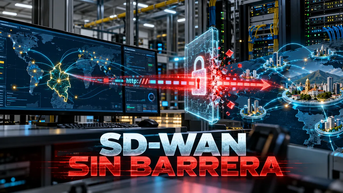 Portada editorial sobre Cisco Catalyst SD-WAN Manager con el titular SD-WAN SIN BARRERA.