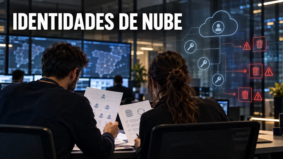 Centro de datos y credenciales de nube bajo el titular Identidades de nube.