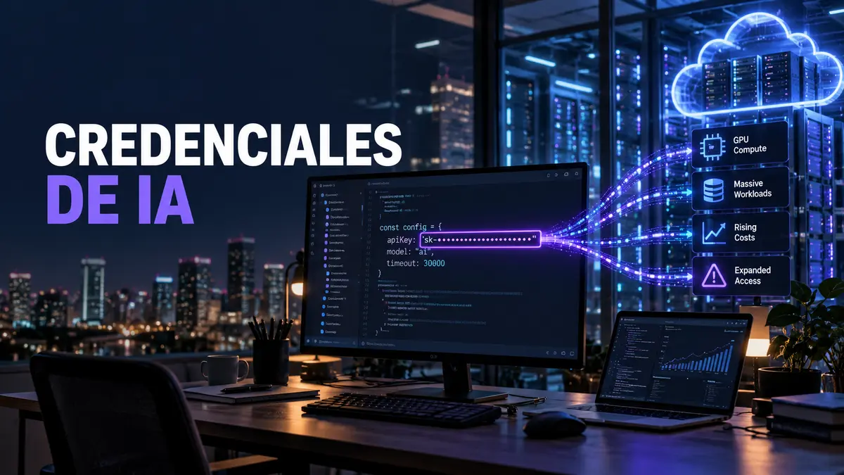 Credencial de una herramienta de IA desviada hacia una carga cloud no autorizada