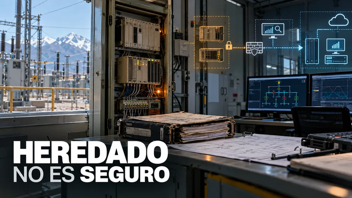 Portada editorial HEREDADO NO ES SEGURO sobre equipos industriales heredados: cómo reducir el riesgo sin detener la operación.
