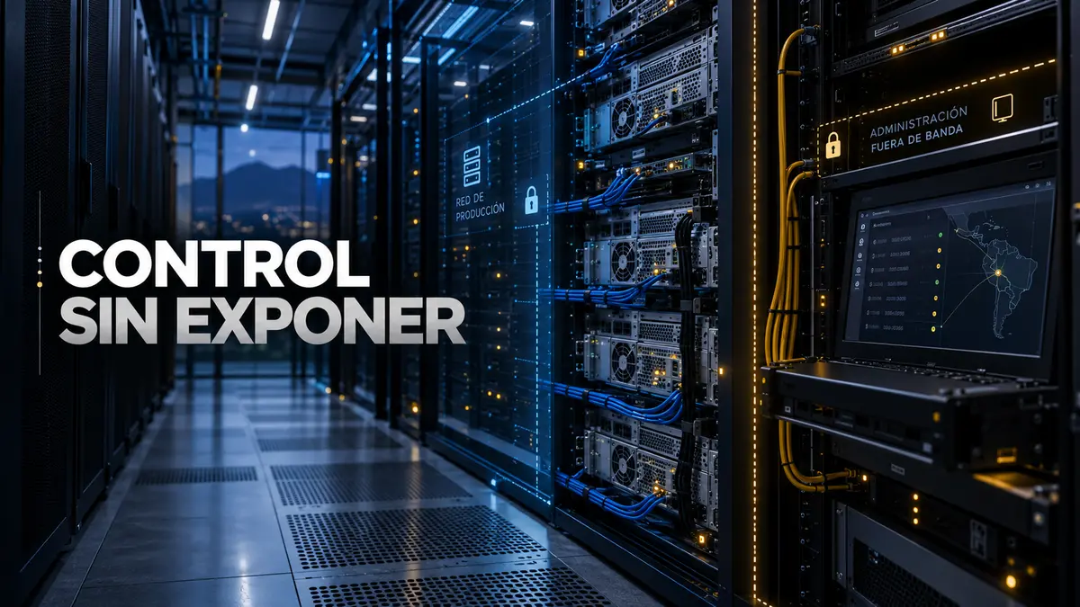 Portada editorial CONTROL SIN EXPONER sobre la consola que controla sus servidores: qué revisar tras la alerta de hpe ilo 7.